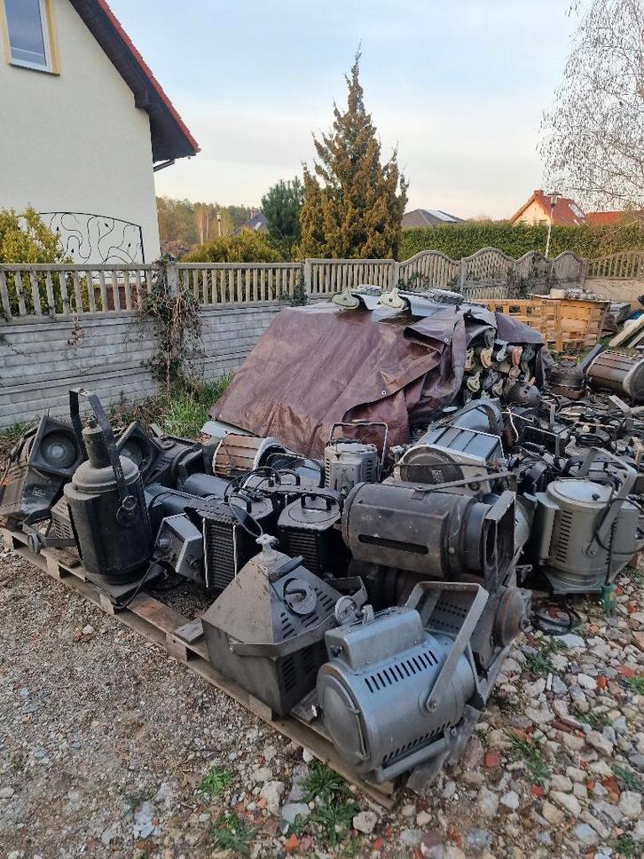 Theaterlampen industriële lamp, Antiek en Kunst, Curiosa en Brocante, Ophalen of Verzenden