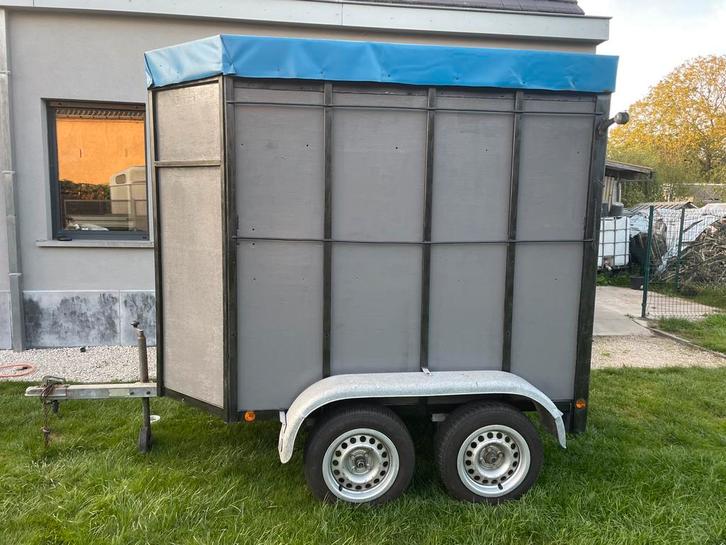 Kleinvee aanhangwagen, Dieren en Toebehoren, Paarden en Pony's | Trailers en Aanhangwagens, Zo goed als nieuw, Hout, Ophalen
