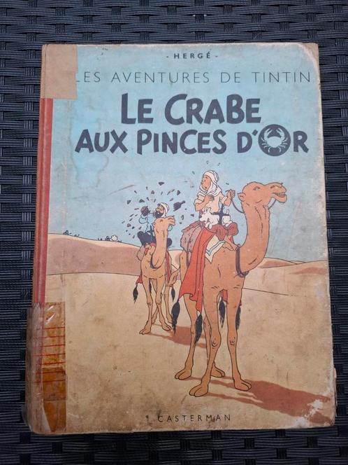 BD Tintin le crabe aux pinces d'or, Boeken, Stripverhalen, Gelezen, Ophalen of Verzenden