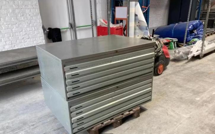 dossierkast Tekeningkast - plankenkast A1, Huis en Inrichting, Kasten | Roldeurkasten en Archiefkasten, Gebruikt, Ophalen