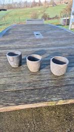 Stenen bloempotjes, Moins de 25 cm, Rond, Pierre, Comme neuf