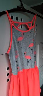 Flamingo jurkje Coolcat met roze flamingo's en tulle 158, Meisje, Coolcat, Ophalen of Verzenden, Zo goed als nieuw