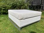 Exotan Ibiza hocker wit, Tuin en Terras, Ophalen, Aluminium, Bijzettafel, Loungeset