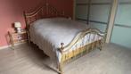 Luxe bed in messing, Ophalen, Messing (goudkleur), Overige kleuren, Tweepersoons
