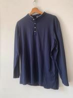 Blauwe polo met officierskraag XL, Kleding | Heren, Ophalen of Verzenden, Zo goed als nieuw, Maat 52/54 (L), Blauw