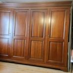 Garde robe / armoire quatre portes en merisier, Ophalen, Gebruikt, 200 cm of meer, Met hangruimte