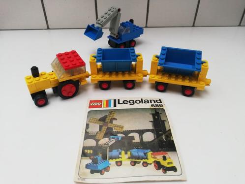 lego 686 tipper trucks and loader, Kinderen en Baby's, Speelgoed | Duplo en Lego, Lego, Complete set, Ophalen of Verzenden