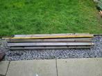 Houten planken / balken ( met ijzer ), Ophalen, Gebruikt, Minder dan 180 cm, Palen