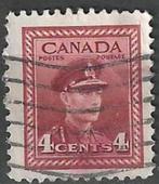 Canada 1943-1948 - Yvert 209 - Koning George VI (ST), Postzegels en Munten, Postzegels | Amerika, Verzenden, Gestempeld