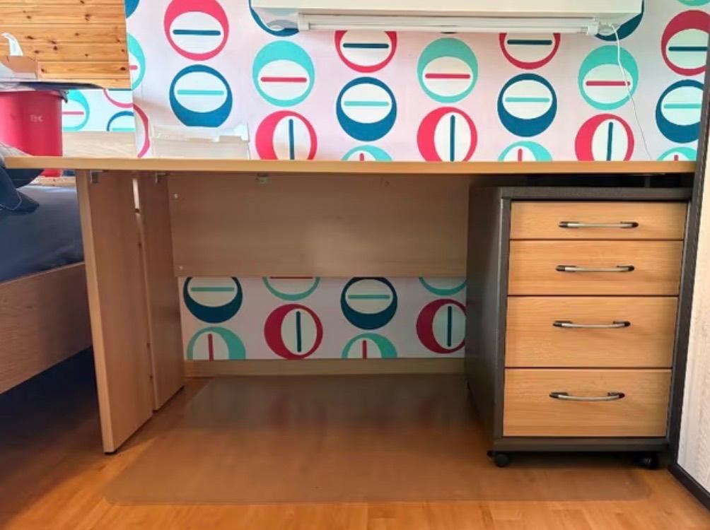 Bureau en ladeblok, Huis en Inrichting, Ophalen, Opbergruimte, Gebruikt, Bureau-kast combinatie