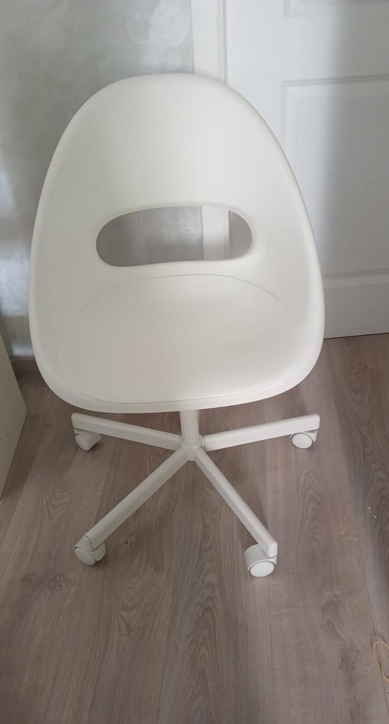 Chaise de bureau, Maison & Meubles, Enlèvement, Comme neuf, Blanc, Chaise de bureau