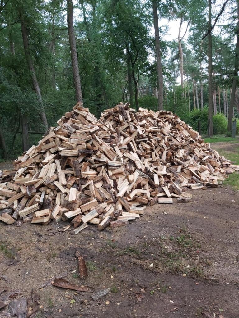 brandhout mast/den, Tuin en Terras, 6 m³ of meer, Ophalen, Overige houtsoorten, Blokken