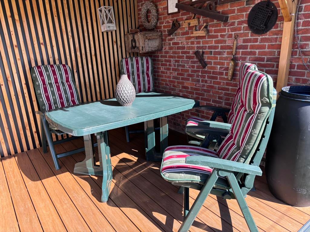 Tuinset, Jardin & Terrasse, Enlèvement, Utilisé, 4 places, Salons de jardin