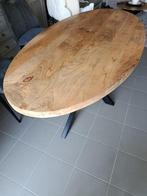 Mangohouten salon- en eettafel, Enlèvement, Comme neuf