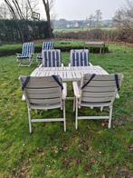 Table de jardin avec 4 chaises, Jardin & Terrasse, Enlèvement