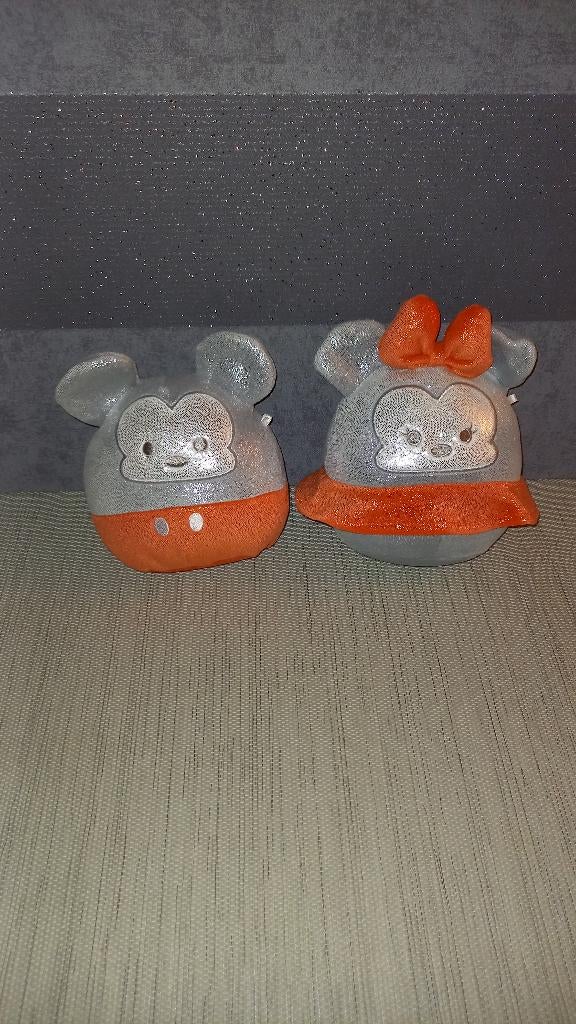 Peluches Mickey et Minnie Mouse, Disney, Comme neuf, Autres types, Disney