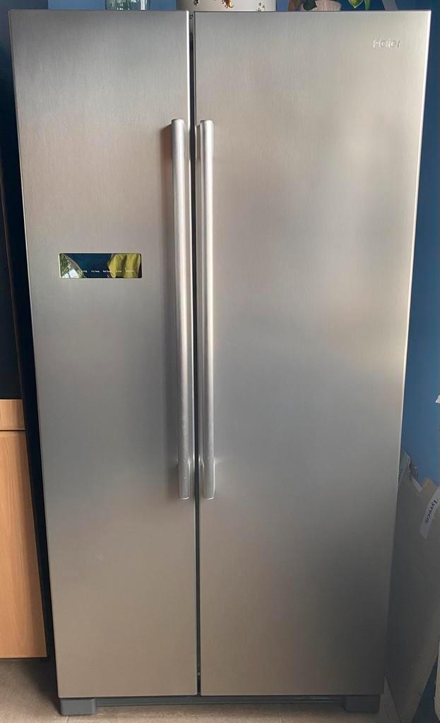 Frigo americain Haier, Elektronische apparatuur, Koelkasten en IJskasten, Gebruikt, Met aparte vriezer, 160 cm of meer, 60 cm of meer