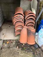 Daknokken30st+600dakpannen, Doe-het-zelf en Bouw, Dakpannen en Dakbedekking, Ophalen, Dakpannen, Rood, Gebruikt