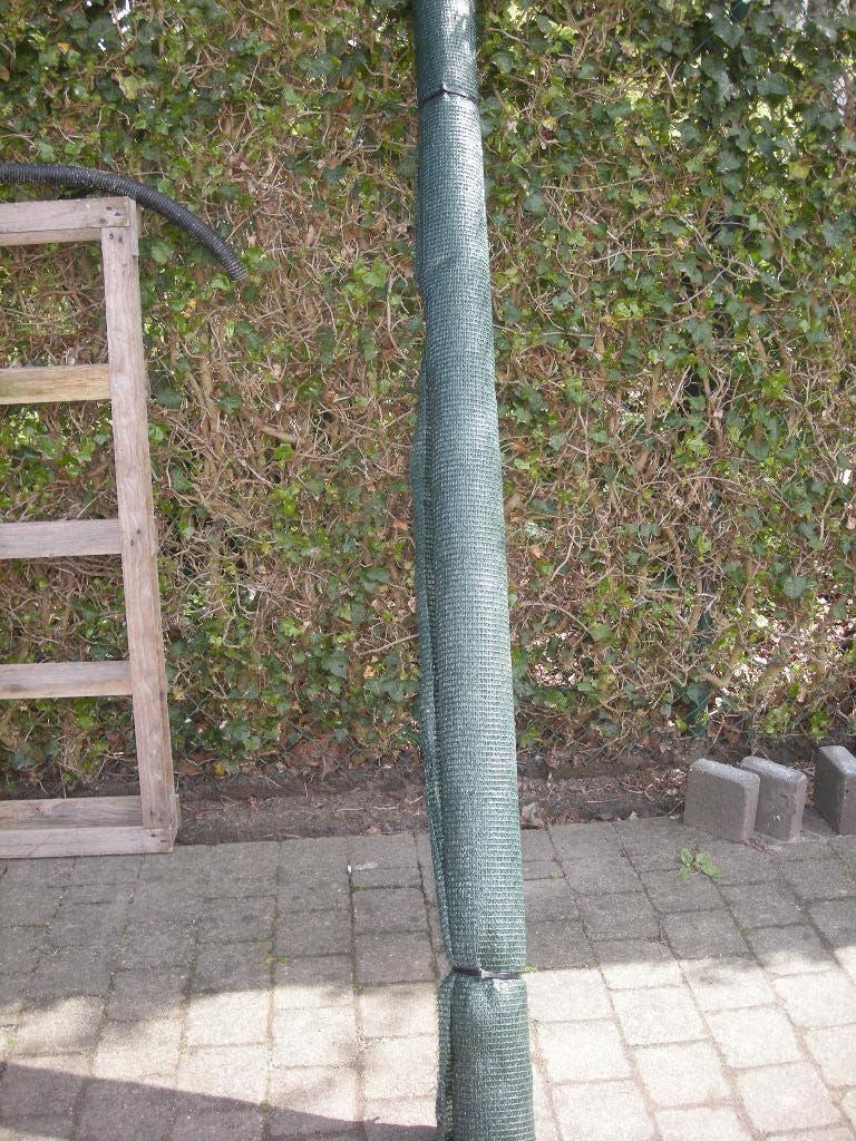 Schaduwdoek / zichtdoek groen ca. 2m hoog x 3,5m op rol, Ophalen, Nieuw