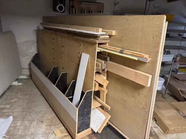 Chariot pour bois, planches et poutres, 200 à 250 cm, Autres essences de bois, Enlèvement, Utilisé