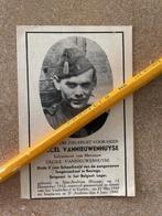 OORLOG40-45Sergeant Vannieuwenhuyse gesneuveld Eeklo MEI1940, Ophalen of Verzenden, Bidprentje