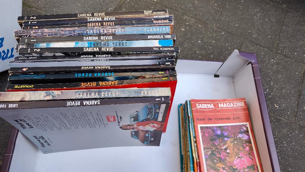 Sabena revue en magazine, Ophalen, Gebruikt