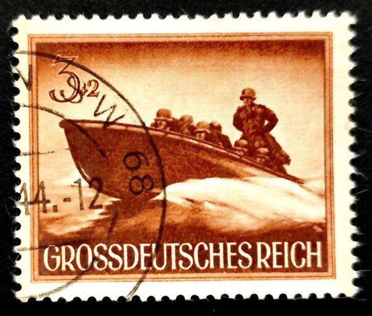 Grossdeutsches Reich: Landungsboot 1944, Timbres & Monnaies, Timbres | Europe | Allemagne, Affranchi, Autres périodes, Enlèvement ou Envoi