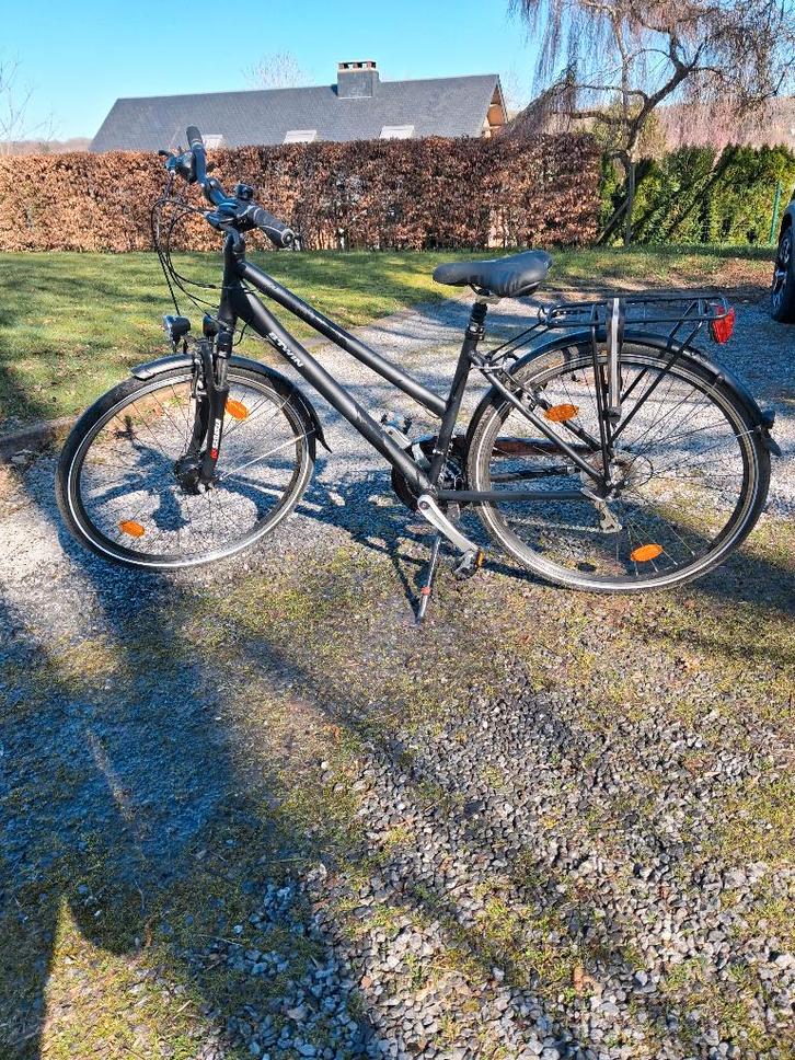 BTWIN Hoprider 520 stadsfiets (Decathlon) taille M, Fietsen en Brommers, Fietsen | Cruisers en Lowriders, Zo goed als nieuw, Dames