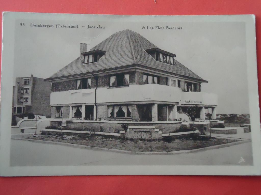 Knokke - Heist Duinbergen Jacarclau & les Flots Berceurs, Ophalen of Verzenden, 1920 tot 1940, Ongelopen, West-Vlaanderen