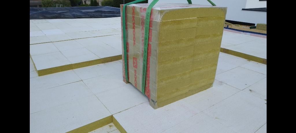 Nieuw dakisolatie rockwool Rhinoxx 8, 12cm, Nieuw, Steenwol, 15 m² of meer, 8 tot 12 cm