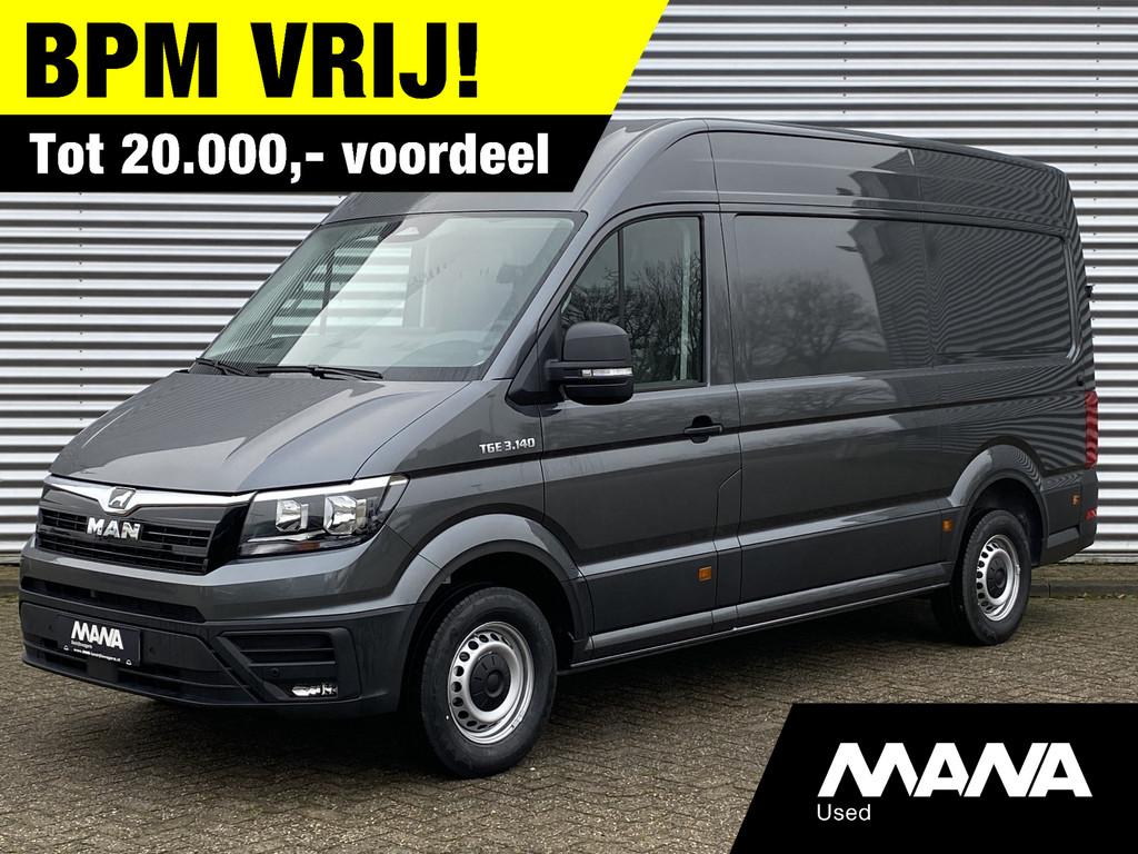 MAN TGE 3.140 L3H3 Automaat 140PK Antraciet NIEUW MODEL Crui, Auto's, Stof, Gebruikt, Zwart, 4 cilinders