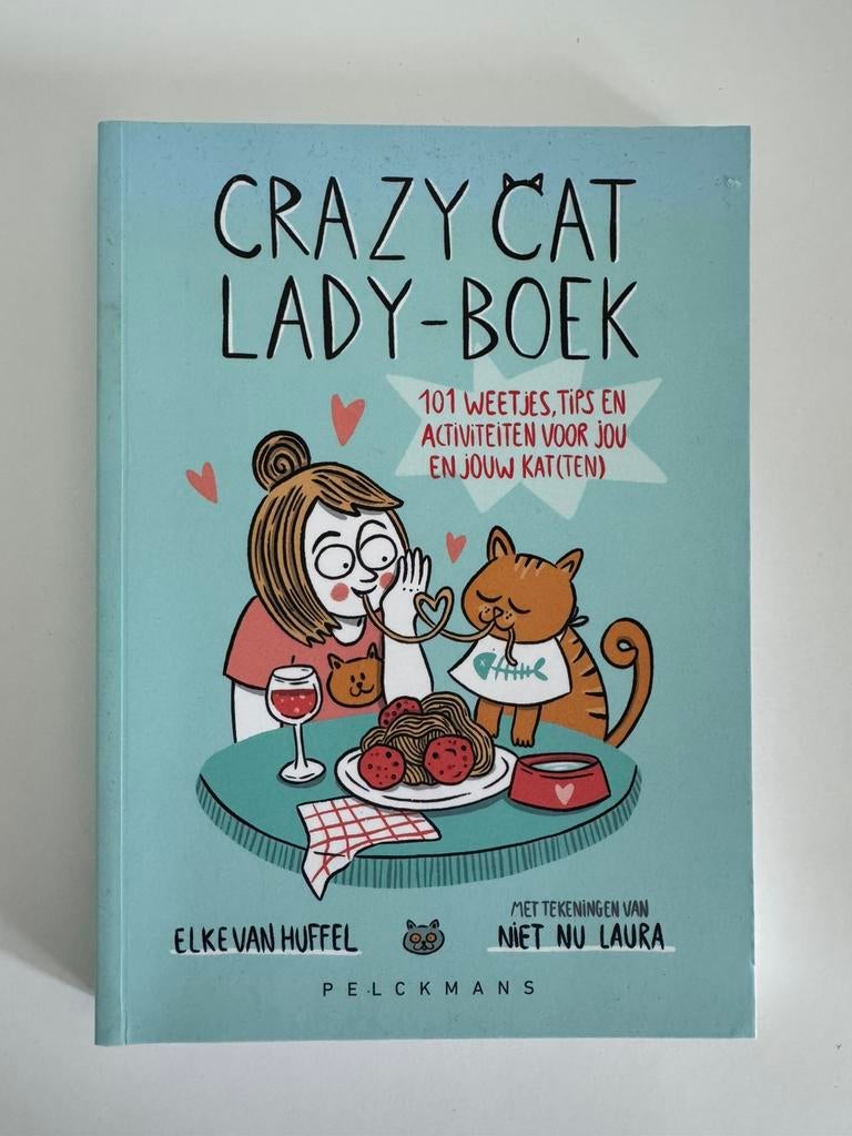 Elke Van Huffel - Crazy Cat Lady-boek, Livres, Animaux & Animaux domestiques, Neuf, Chats, Enlèvement, Elke Van Huffel