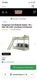 Hoogslaper met bedbank perfecte staat, Ophalen, Zo goed als nieuw