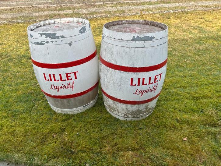 Decoratieve Houten Whisky Vaten - Lillet Aperitief, Antiek en Kunst, Antiek | Overige Antiek, Ophalen