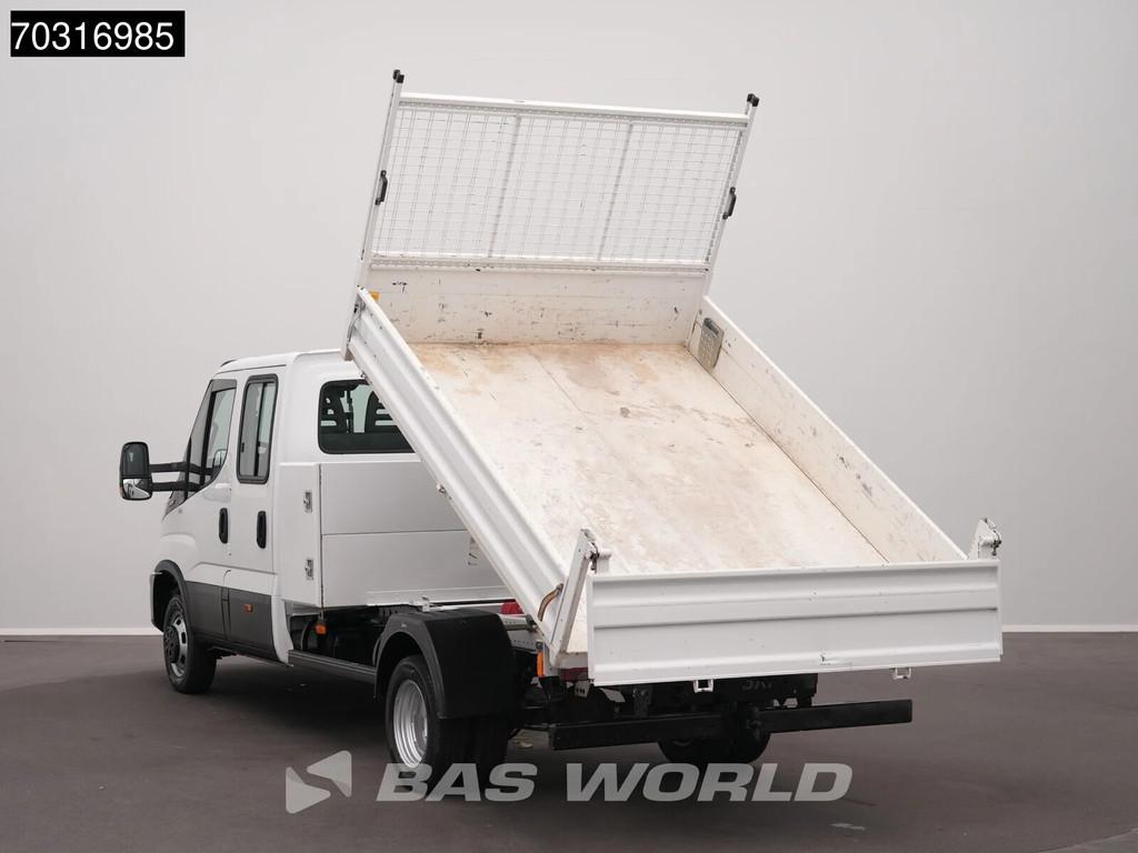 Iveco Daily 35C16 3.0L Kipper met Kist Dubbellucht 3,5t Trek, Stof, Gebruikt, Euro 6, 4 cilinders