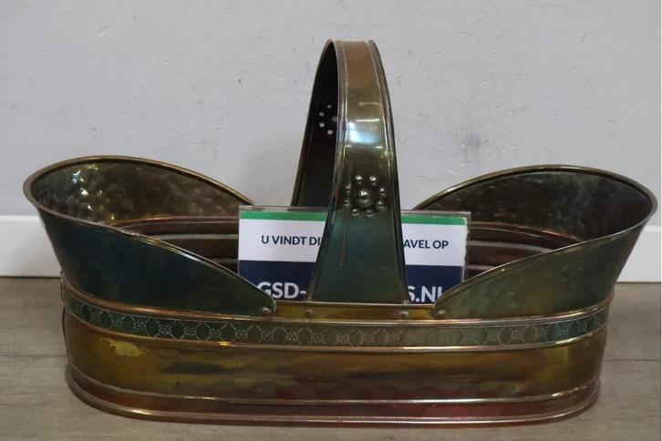 Antieke koperen Jardinière plantenbak, Antiek en Kunst, Antiek | Overige Antiek