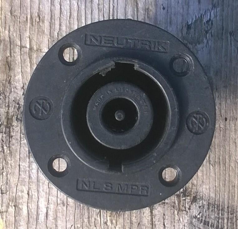 Speakon chassisdeel 8-polig, Ophalen of Verzenden, Gebruikt, Speaker of Versterker