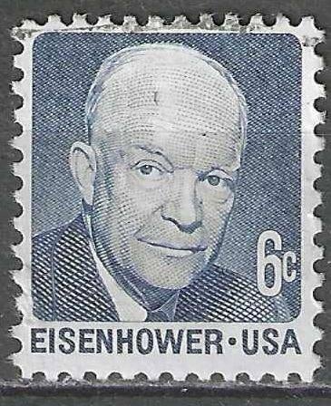 USA 1970 - Yvert 897 - Dwight David Eisenhower  (ST), Postzegels en Munten, Postzegels | Amerika, Gestempeld, Verzenden