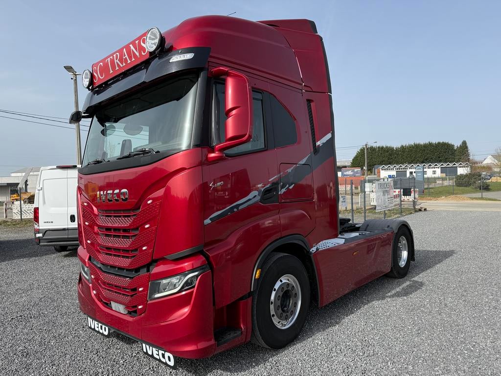 Iveco S-WAY 480cv*leer*alcoa*intarder*2 tanks*xenon etc, Auto's, Automaat, Testrit aan huis, Achterwielaandrijving, Leder