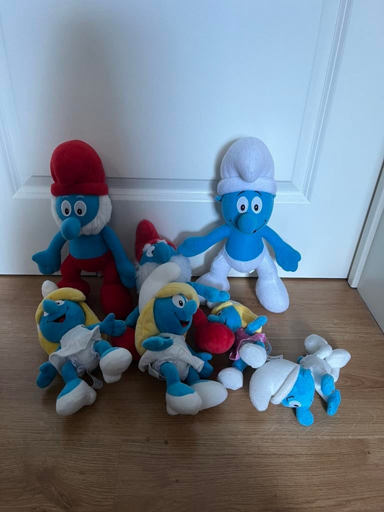 7 Smurfen knuffels, Ophalen of Verzenden, Zo goed als nieuw, Overige typen