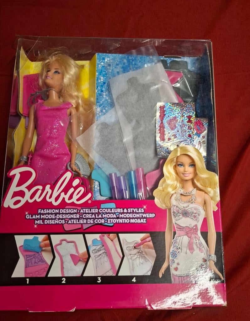 Barbie Fashion Design Plates set (Model X7892), Ophalen of Verzenden, Barbie