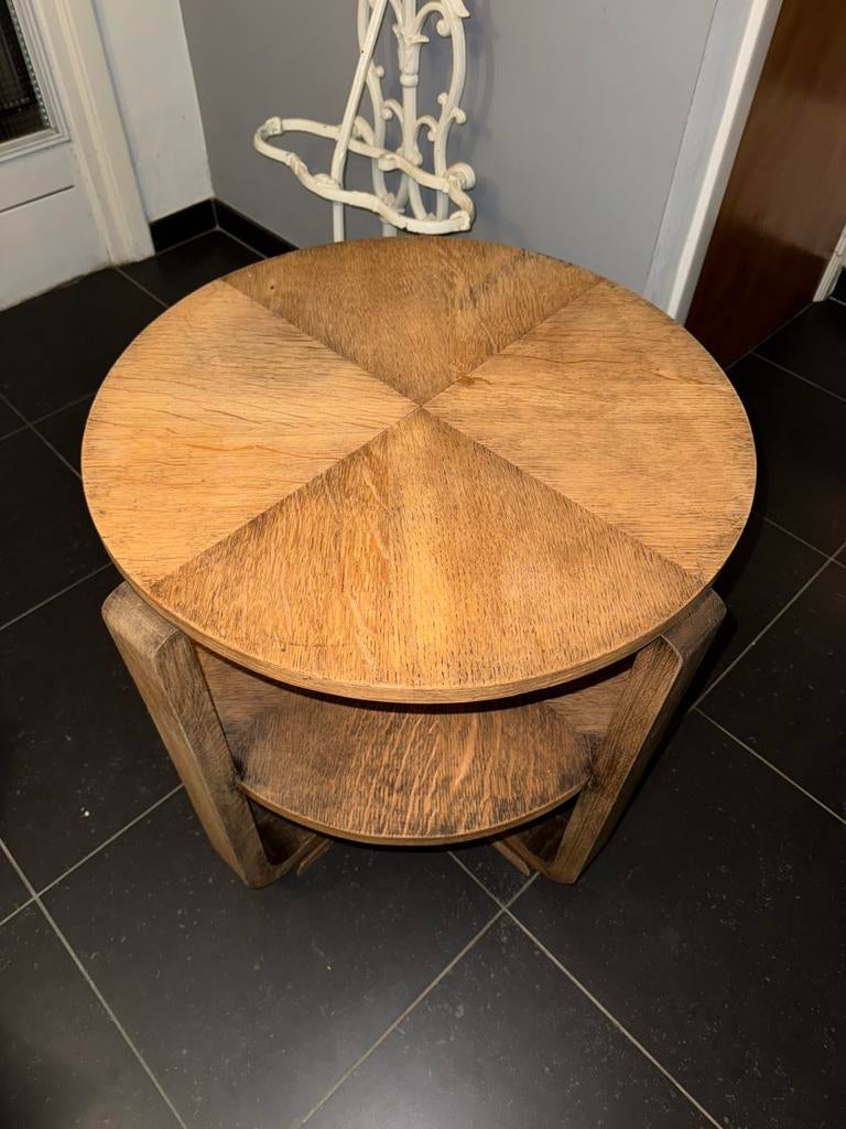Table de salon en chêne massif, Maison & Meubles, Enlèvement, Comme neuf, Chêne, 50 à 75 cm