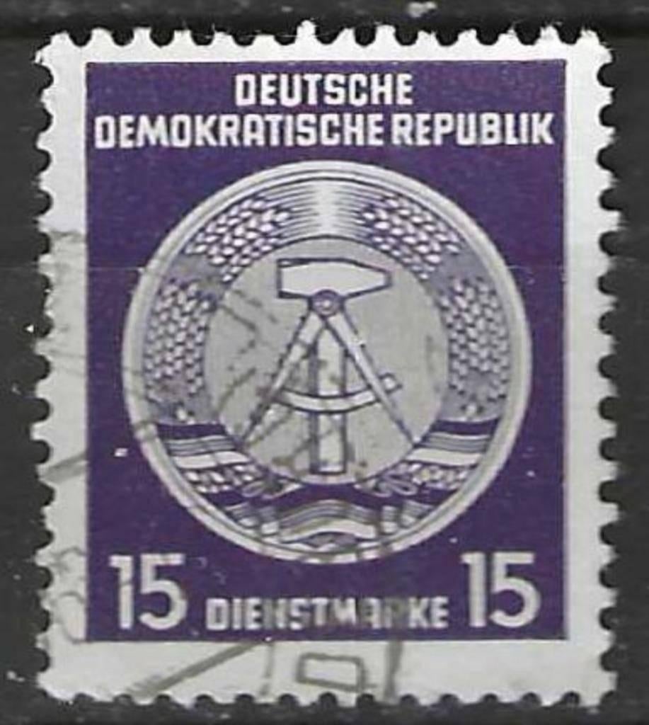 Duitsland DDR 1955 - Yvert 21SE - Service - Kompas. (ST), Verzenden, DDR, Gestempeld