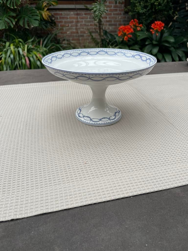 Antieke schaal op voet / Boch, Enlèvement, Comme neuf