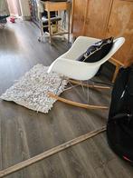 Schommelstoel, Ophalen, Hout, Wit, Zo goed als nieuw