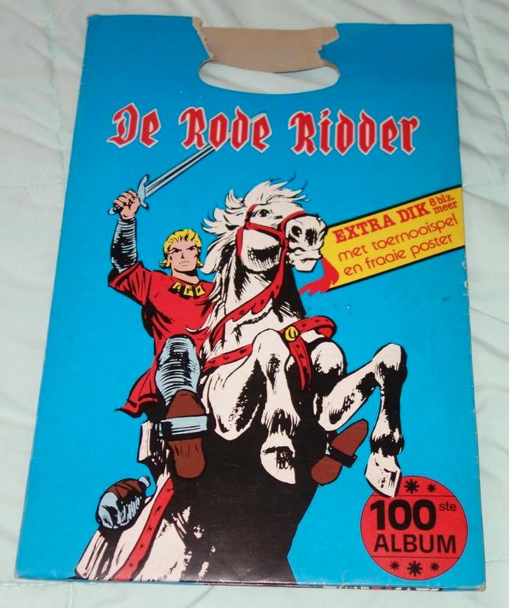 Map De rode ridder 100 - De vervloekte stad (1982)., Boeken, Stripverhalen, Gelezen, Eén stripboek, Ophalen of Verzenden