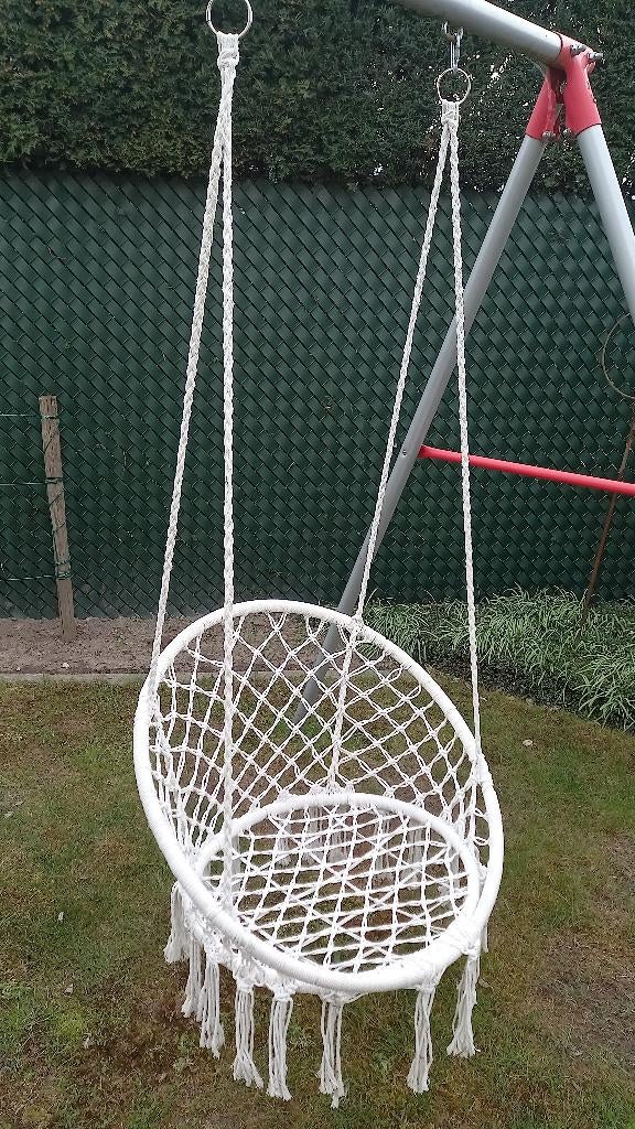 Schommelstoel macramé, Diversen, Overige Diversen, Ophalen, Zo goed als nieuw