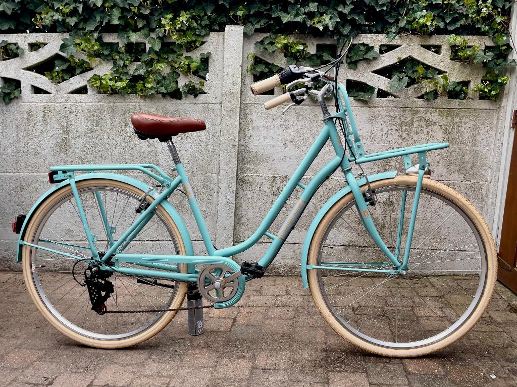 Nieuwstaat Hollandia Colorful Damesfiets - Maat 48, Fietsen en Brommers, Ophalen, 47 tot 50 cm, Hollandia, Versnellingen