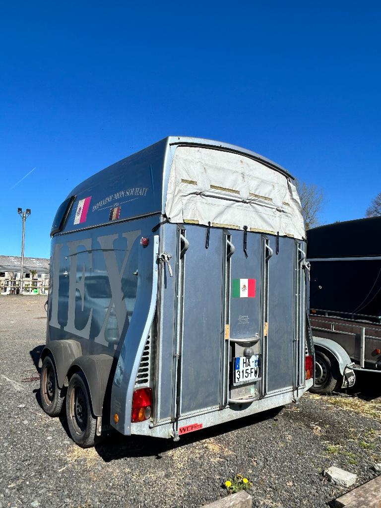 Van chevaux boeckmann, Enlèvement, Utilisé, Aluminium, Remorque 2 chevaux