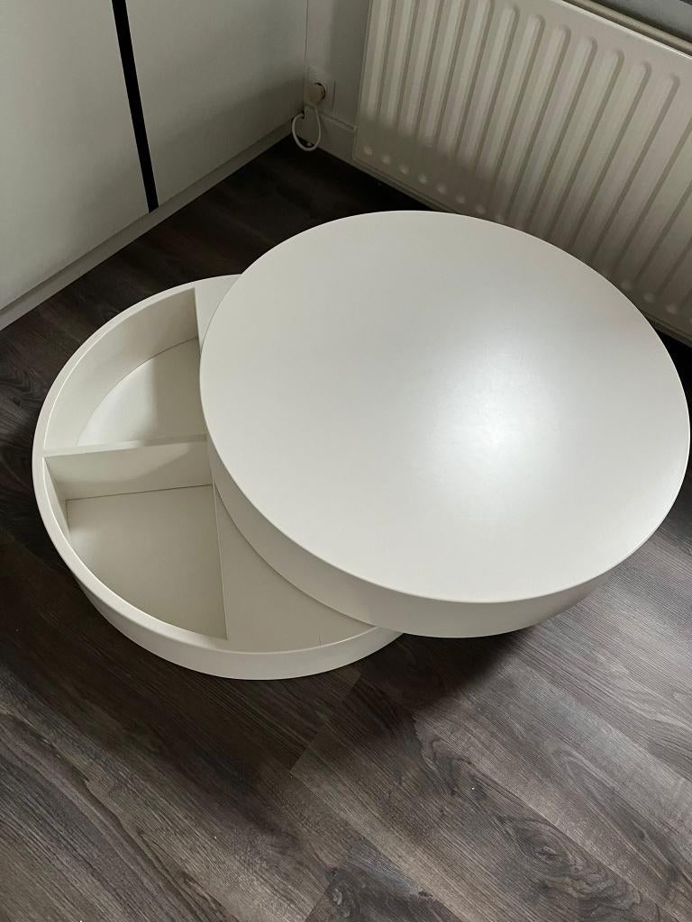 Bijzettafeltje 80cm rond (open te draaien), Rond, Enlèvement, Utilisé, 75 cm ou plus